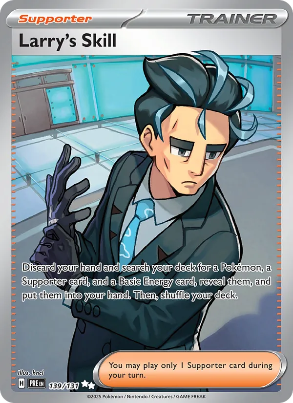 Larry's Skill - Prismatic Evolutions Pokemon Card