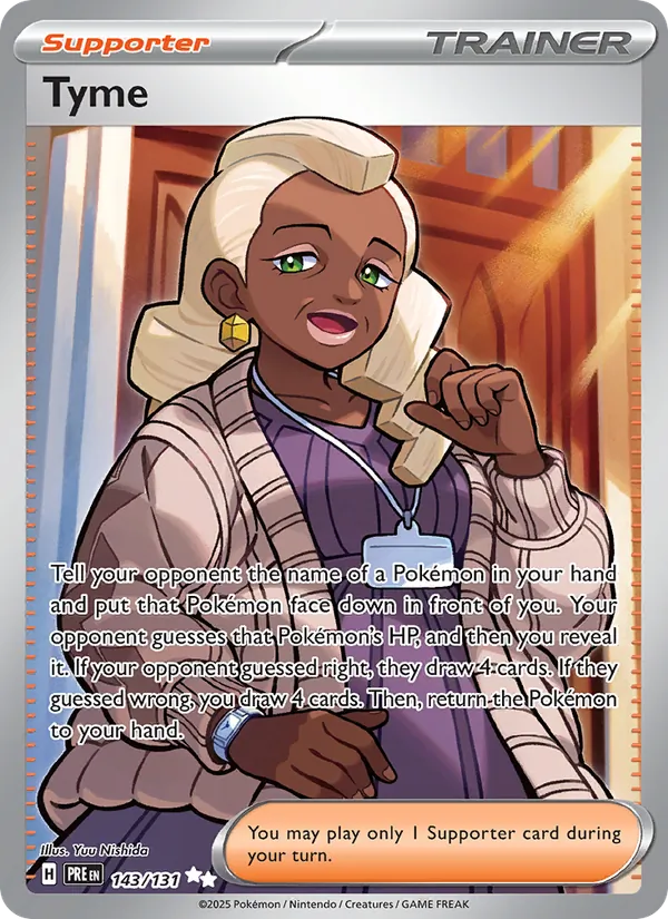Tyme - Prismatic Evolutions Pokemon Card