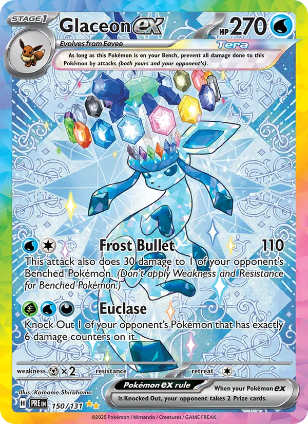 Glaceon ex - Prismatic Evolutions Pokemon Card