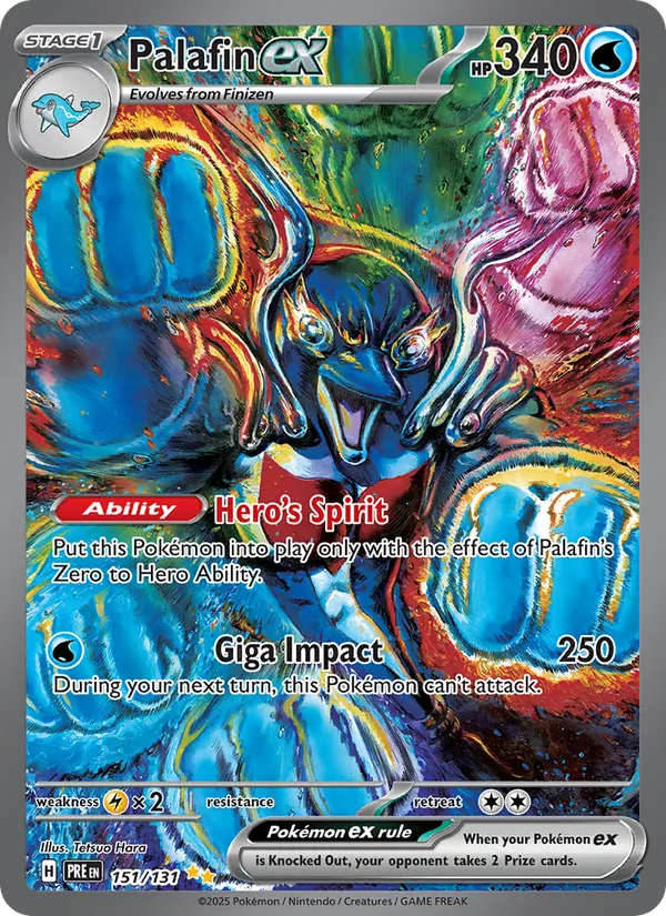 Palafin ex - Prismatic Evolutions Pokemon Card