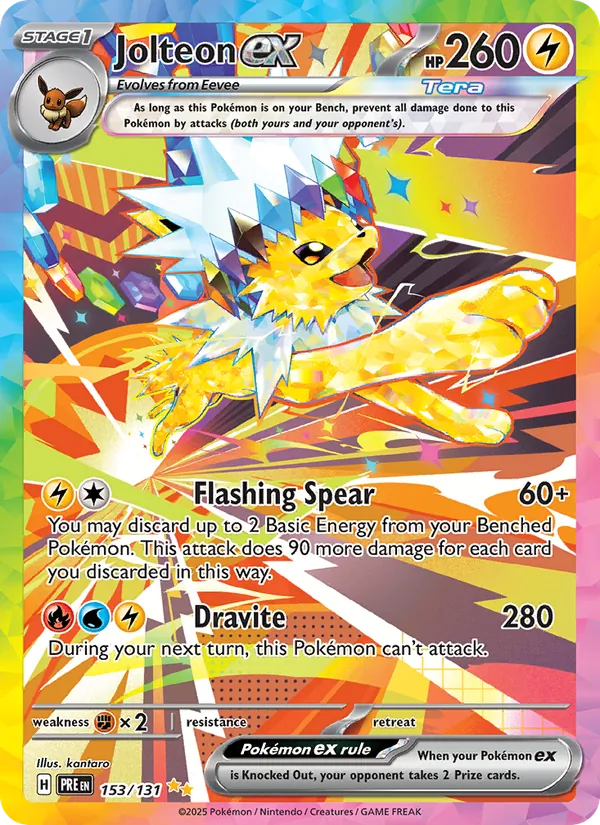 Jolteon ex - Prismatic Evolutions Pokemon Card