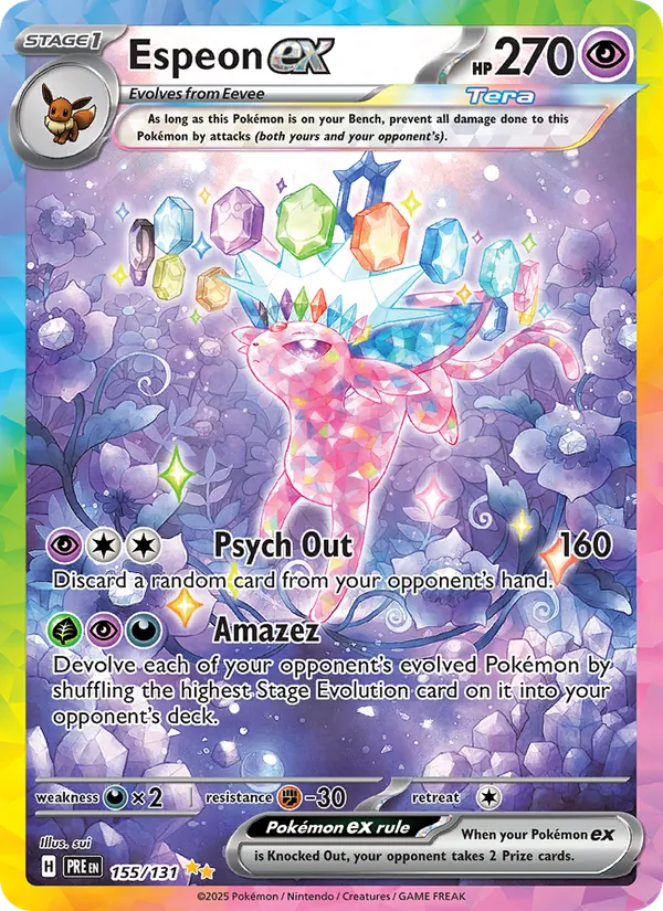 Espeon ex - Prismatic Evolutions Pokemon Card