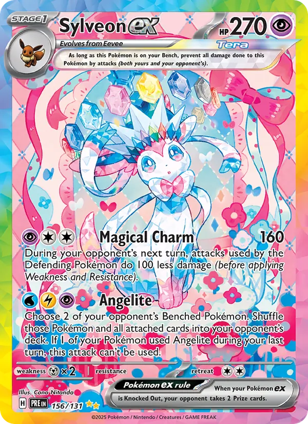 Sylveon ex - Prismatic Evolutions Pokemon Card