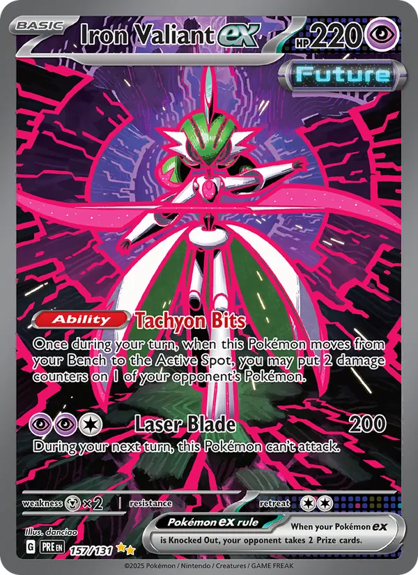 Iron Valiant ex - Prismatic Evolutions Pokemon Card