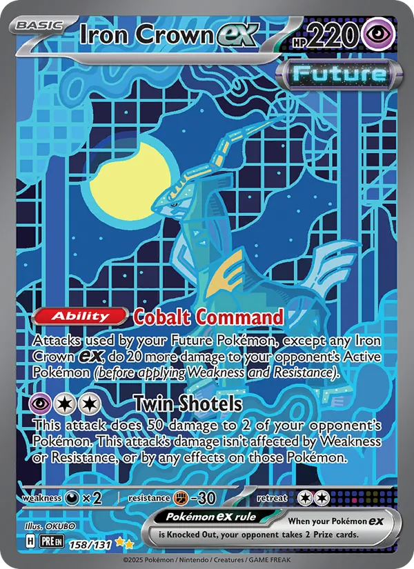 Iron Crown ex - Prismatic Evolutions Pokemon Card