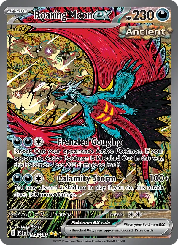 Roaring Moon ex - Prismatic Evolutions Pokemon Card