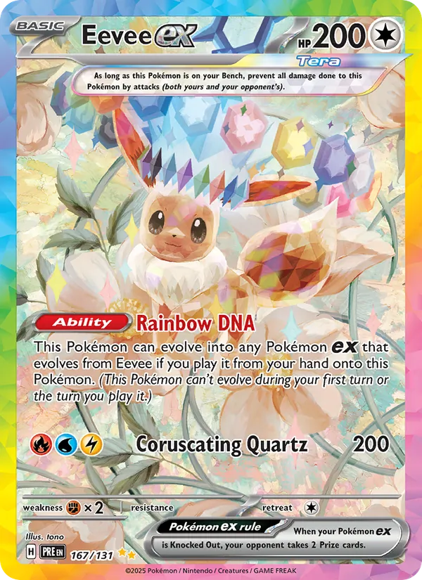 Eevee ex - Prismatic Evolutions Pokemon Card