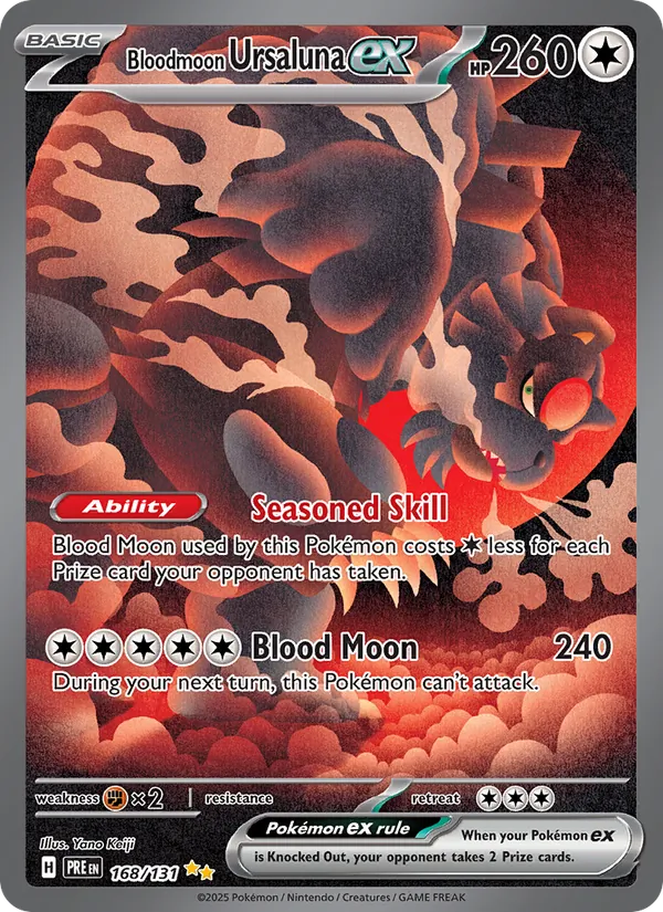Bloodmoon Ursaluna ex - Prismatic Evolutions Pokemon Card