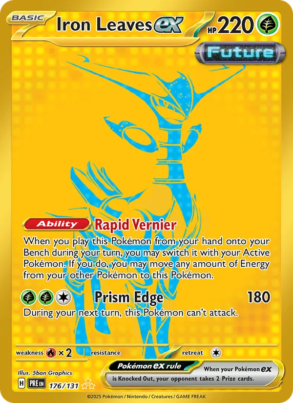 Iron Leaves ex - Prismatic Evolutions Pokemon Card