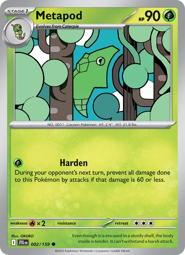 Metapod - Journey Together Pokemon Card