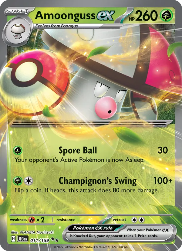 Amoonguss ex - Journey Together Pokemon Card