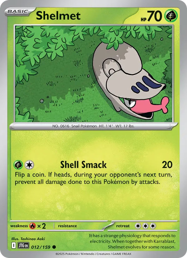 Shelmet - Journey Together Pokemon Card
