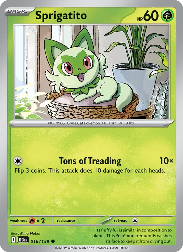 Sprigatito - Journey Together Pokemon Card