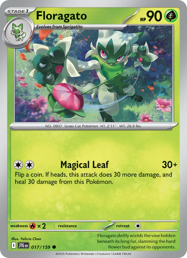 Floragato - Journey Together Pokemon Card