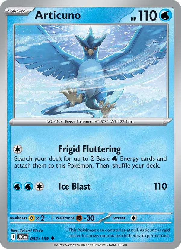 Articuno - Journey Together Pokemon Card