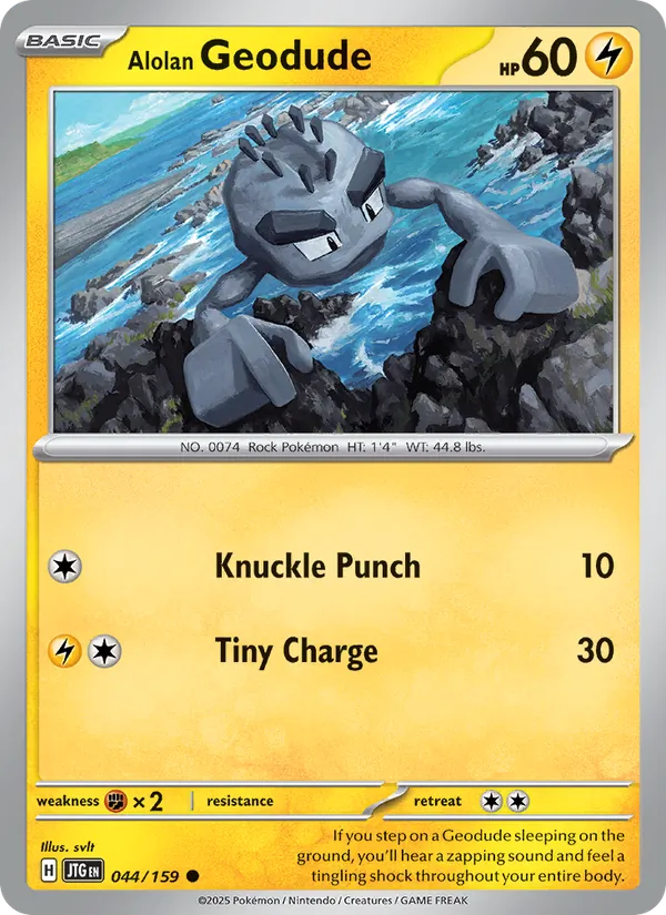 Alolan Geodude - Journey Together Pokemon Card
