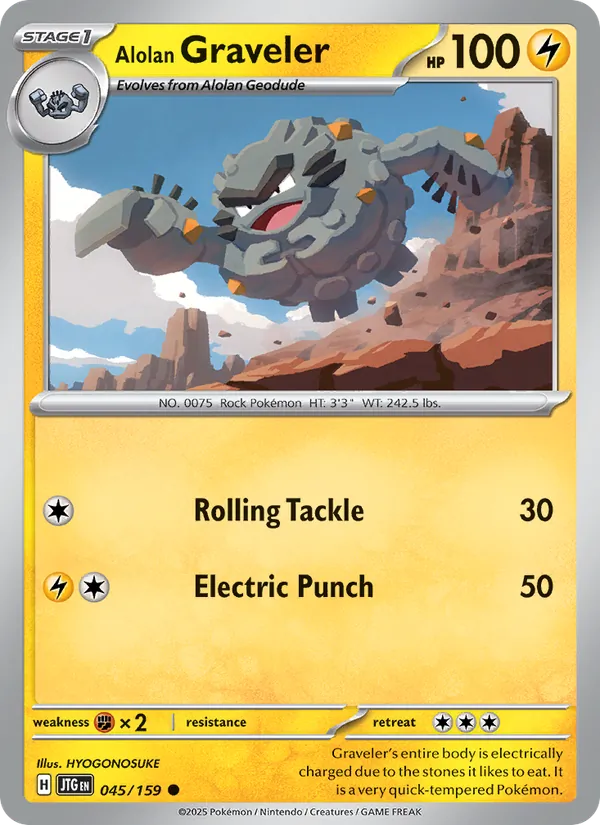 Alolan Graveler - Journey Together Pokemon Card