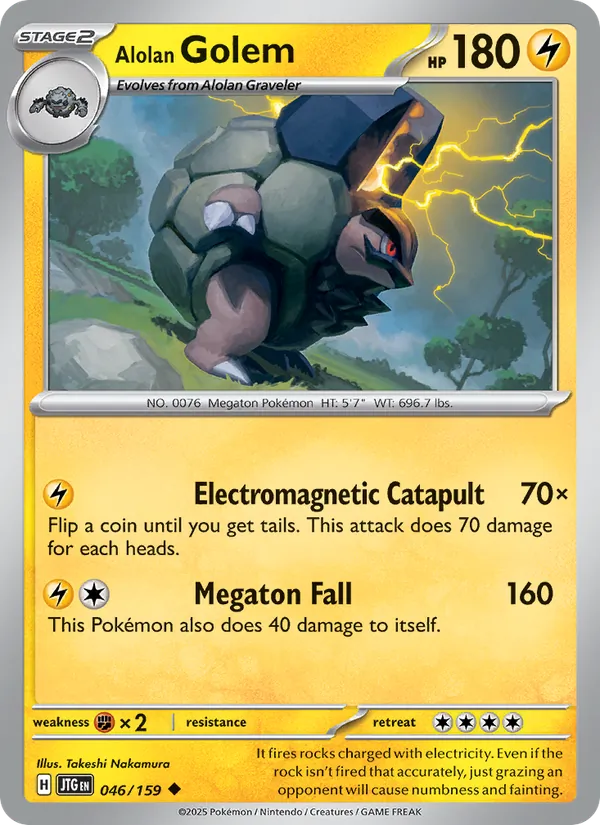 Alolan Golem - Journey Together Pokemon Card