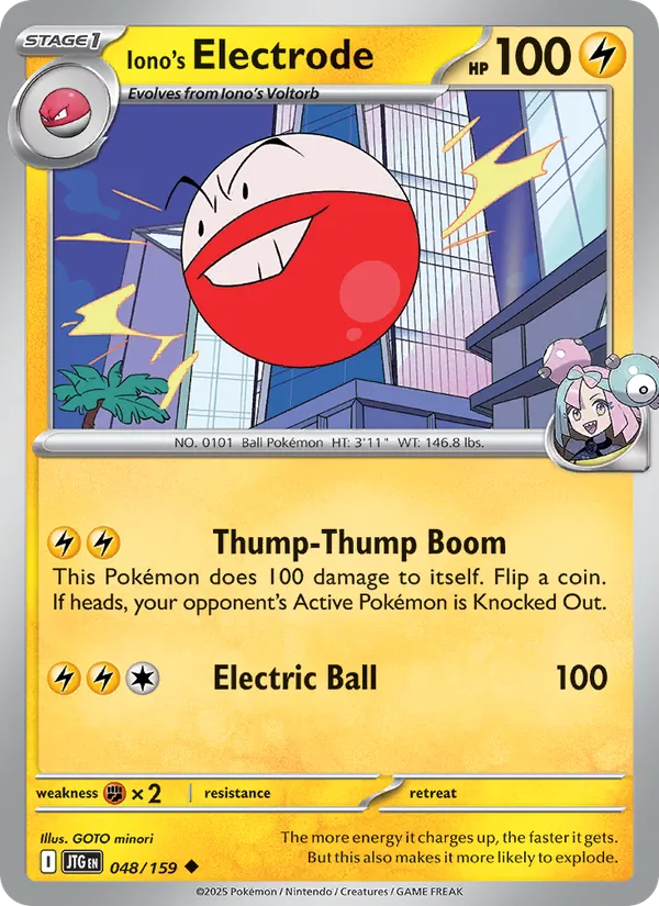 Iono's Electrode - Journey Together Pokemon Card