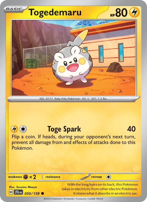 Togedemaru - Journey Together Pokemon Card