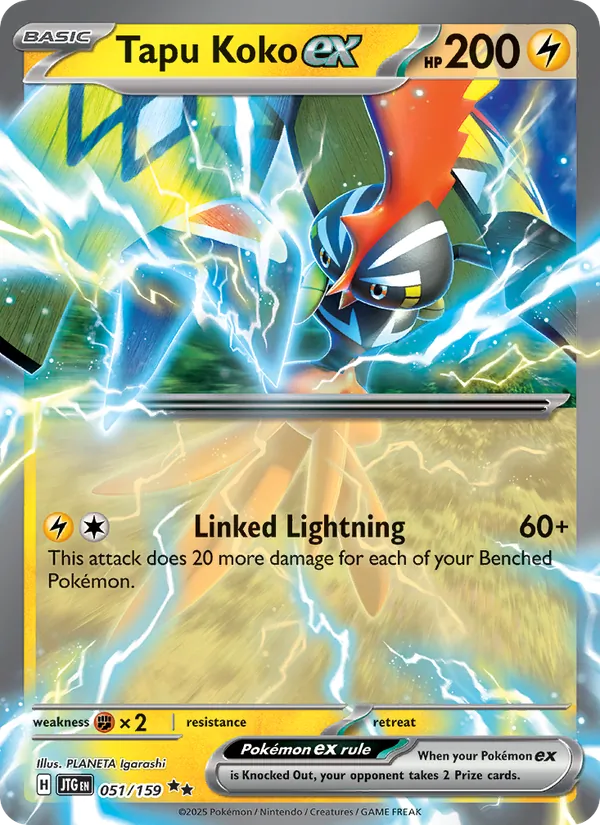 Tapu Koko ex - Journey Together Pokemon Card