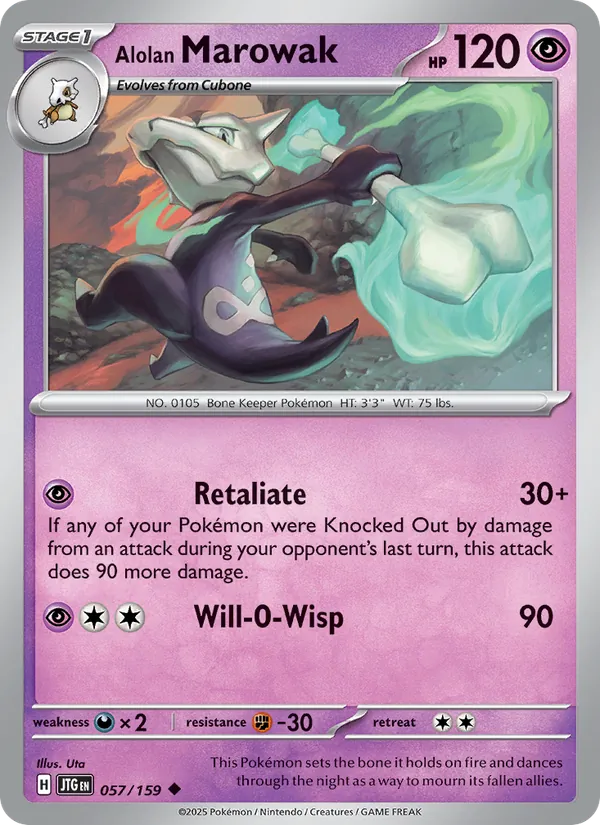 Alolan Marowak - Journey Together Pokemon Card