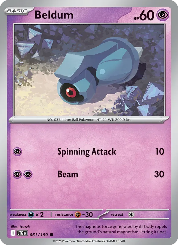 Beldum - Journey Together Pokemon Card