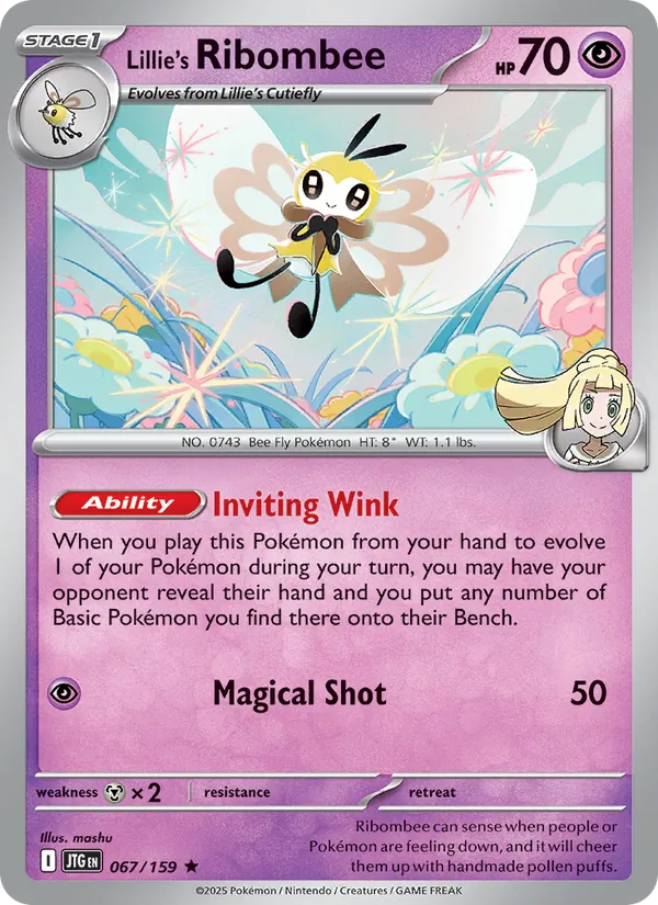 Lillie's Ribombee - Journey Together Pokemon Card