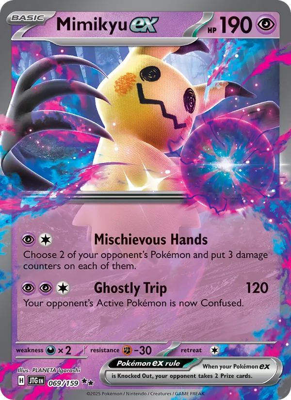 Mimikyu ex - Journey Together Pokemon Card