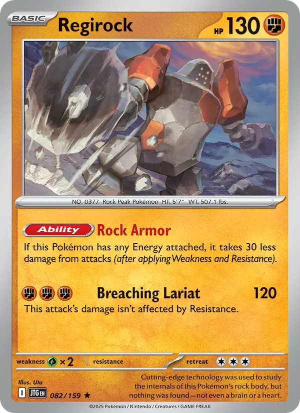 Regirock - Journey Together Pokemon Card