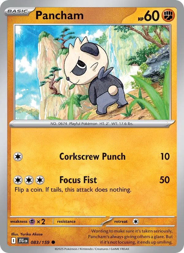 Pancham - Journey Together Pokemon Card