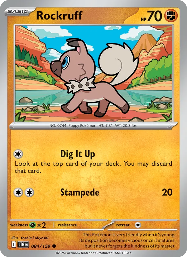 Rockruff - Journey Together Pokemon Card