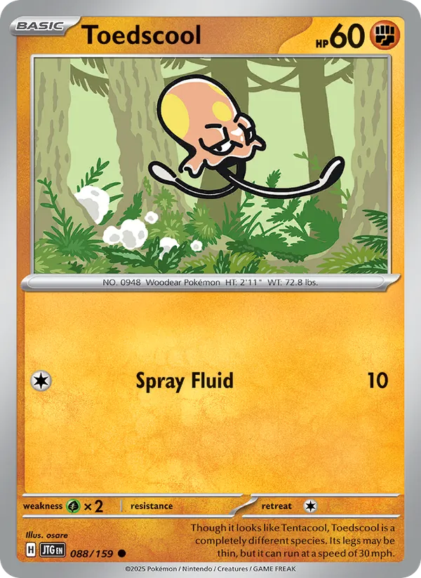 Toedscool - Journey Together Pokemon Card