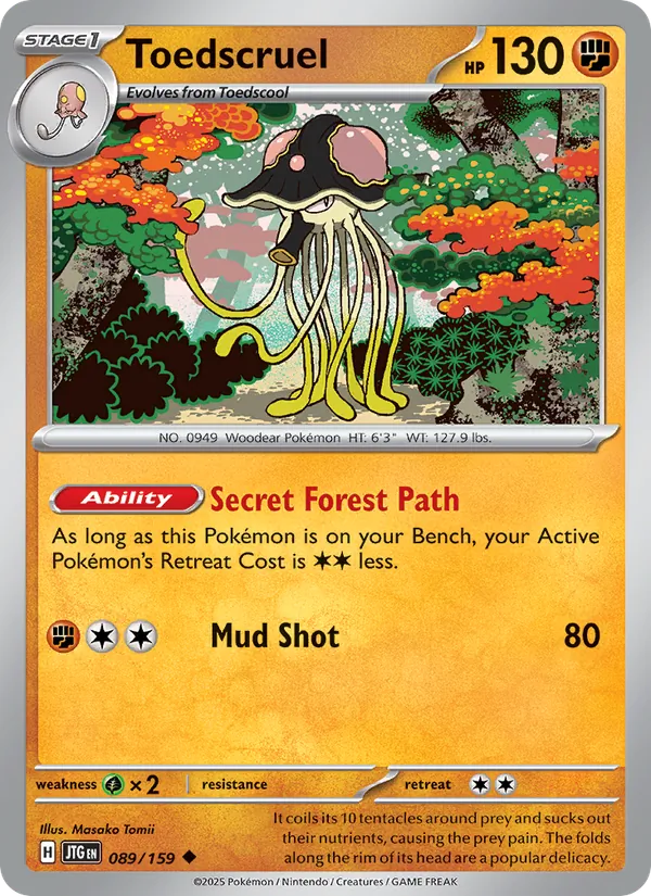 Toedscruel - Journey Together Pokemon Card