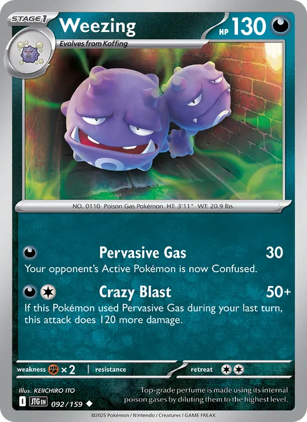 Weezing - Journey Together Pokemon Card
