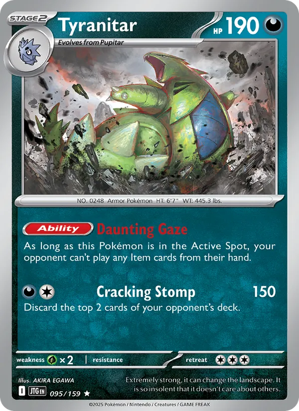 Tyranitar - Journey Together Pokemon Card