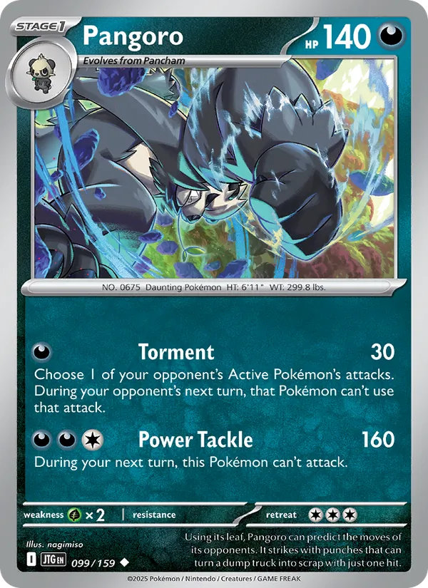 Pangoro - Journey Together Pokemon Card