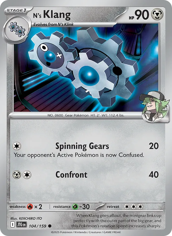 N's Klang - Journey Together Pokemon Card