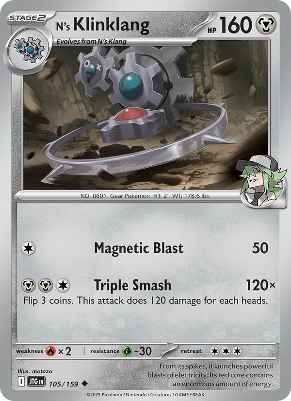 N's Klinklang - Journey Together Pokemon Card