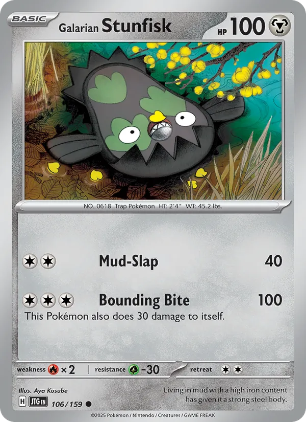 Galarian Stunfisk - Journey Together Pokemon Card