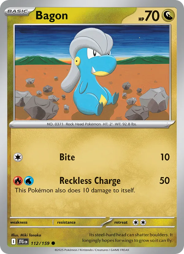 Bagon - Journey Together Pokemon Card