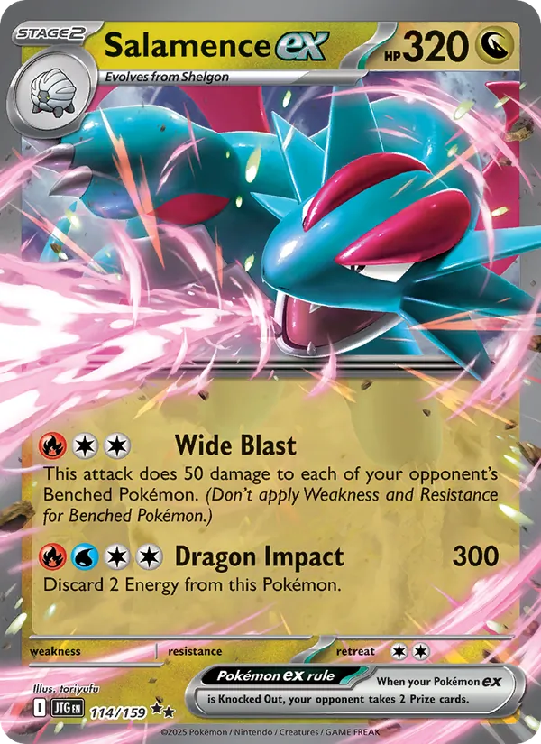 Salamence ex - Journey Together Pokemon Card