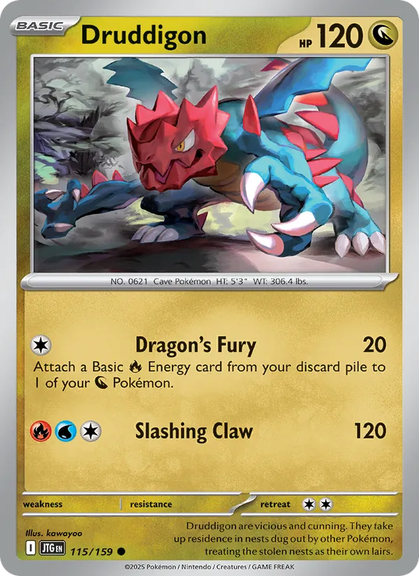 Druddigon - Journey Together Pokemon Card