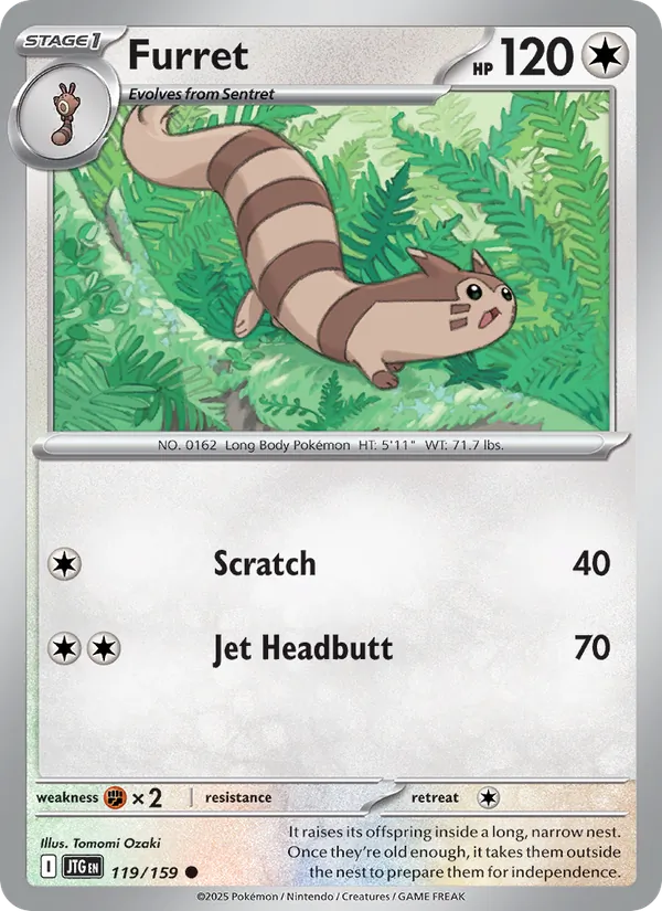 Furret - Journey Together Pokemon Card