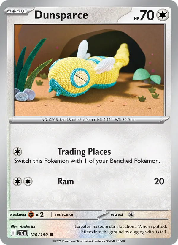 Dunsparce - Journey Together Pokemon Card