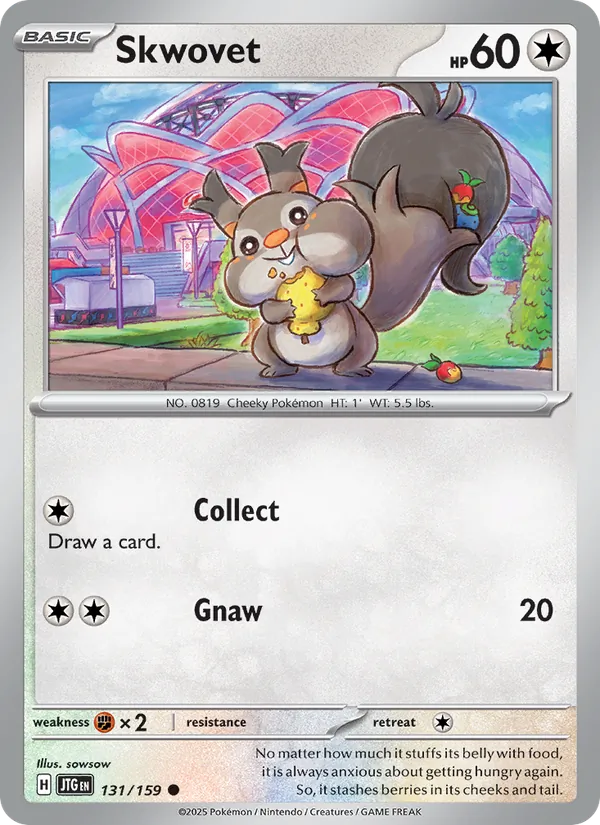 Skwovet - Journey Together Pokemon Card