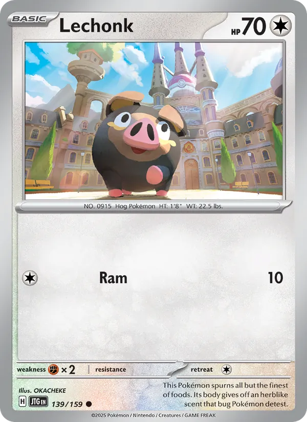 Lechonk - Journey Together Pokemon Card
