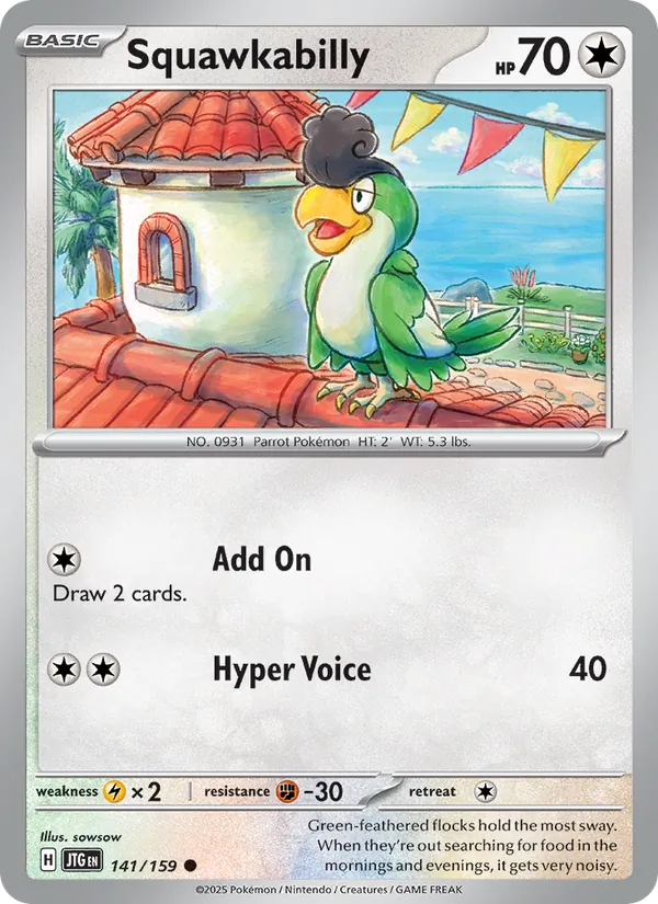 Squawkabilly - Journey Together Pokemon Card