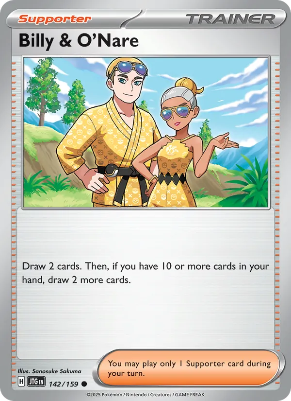 Billy & O'Nare - Journey Together Pokemon Card