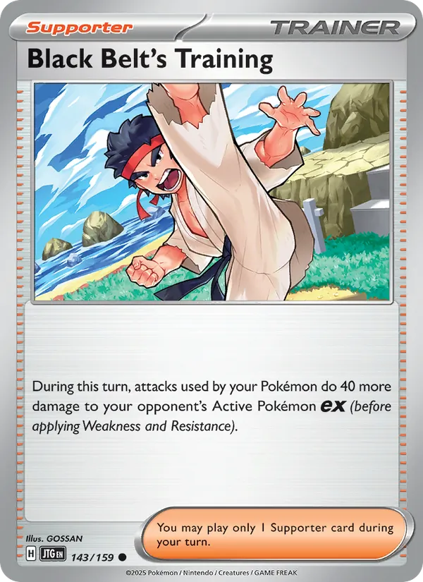 Black Belt's Training - Journey Together Pokemon Card